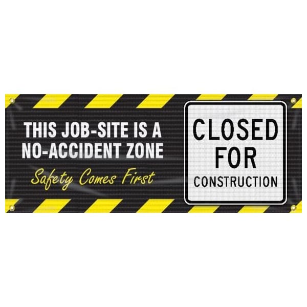 Accuform FENCE WRAP MESH GATE SCREENS THIS JOB FBW112 FBW112 - main